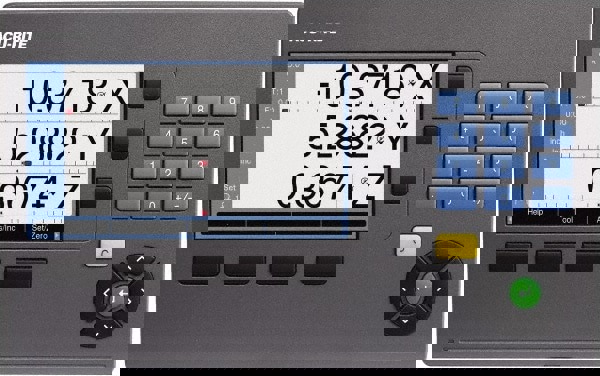 Lathe DRO System: 2 Axes, Glass Scale, 10